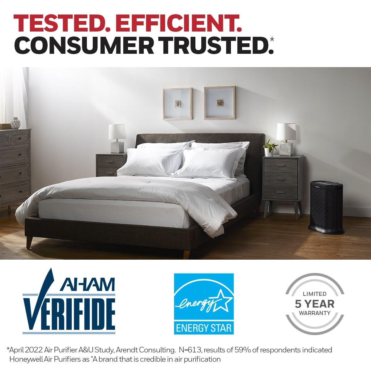 Honeywell Hpa200 Hepa Air Purifier For Large Rooms   Microscopic Airborne Allergen+ Reducer, Cleans Up To 1500 Sq Ft In 1 Hour